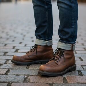 Red Wing Boots Lace Up Mens Size 12 Brown Leather